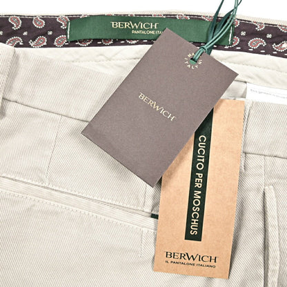 BERWICH "BARBER - GD" ストレッチコットン ツータックパンツ｜433619-48｜GUARDAROBA MILANO OFFICIAL STORE