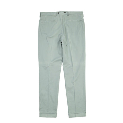 BERWICH “BARBER-GD” ストレッチコットン ツータックチノパンツ グリーン(salvia821) 46 | GUARDAROBA MILANO OFFICIAL STORE