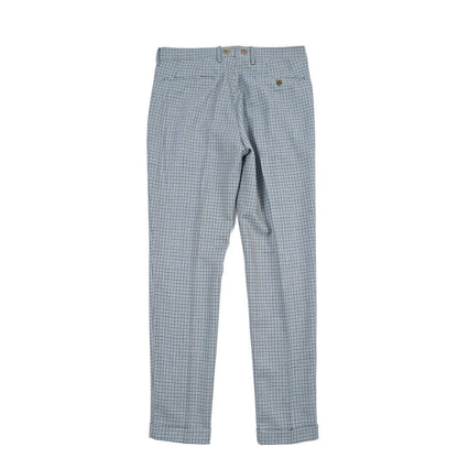 BERWICH “BARBER LONG” ヴァージンウール100% ツータックスラックス ブルー(sky) 46 | GUARDAROBA MILANO OFFICIAL STORE
