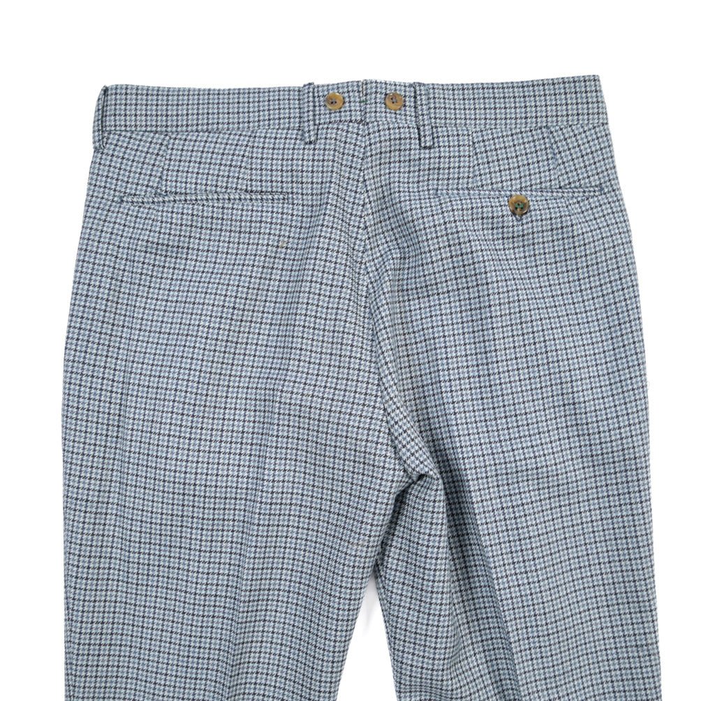 BERWICH “BARBER LONG” ヴァージンウール100% ツータックスラックス ブルー(sky) 46 | GUARDAROBA MILANO OFFICIAL STORE