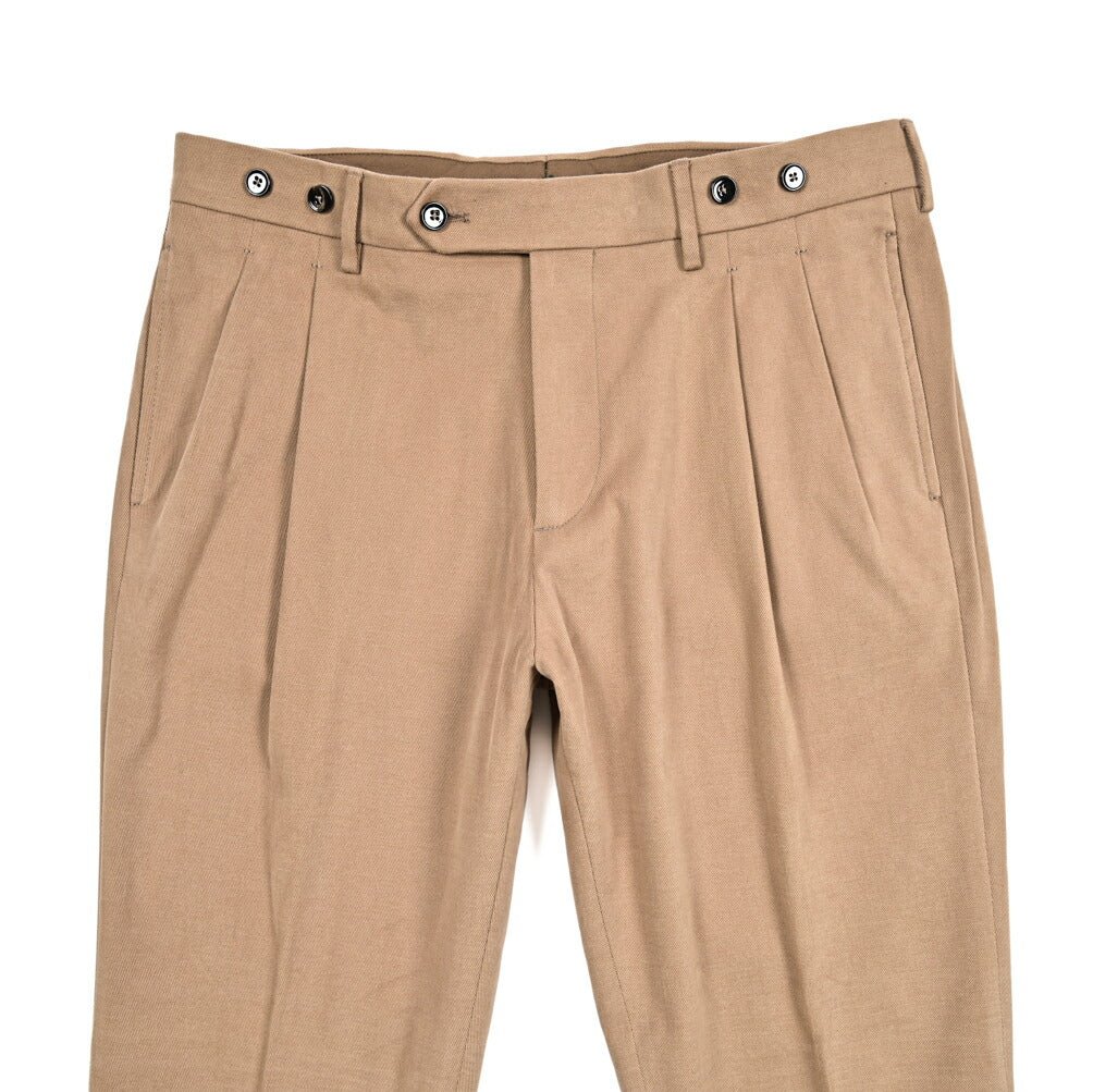 BERWICH "BARBER LONG" ストレッチコットン ツータックパンツ｜433630-44｜GUARDAROBA MILANO OFFICIAL STORE