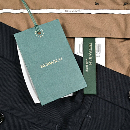 BERWICH "BARBER LONG" ストレッチコットン ツータックスラックス｜434050｜GUARDAROBA MILANO OFFICIAL STORE