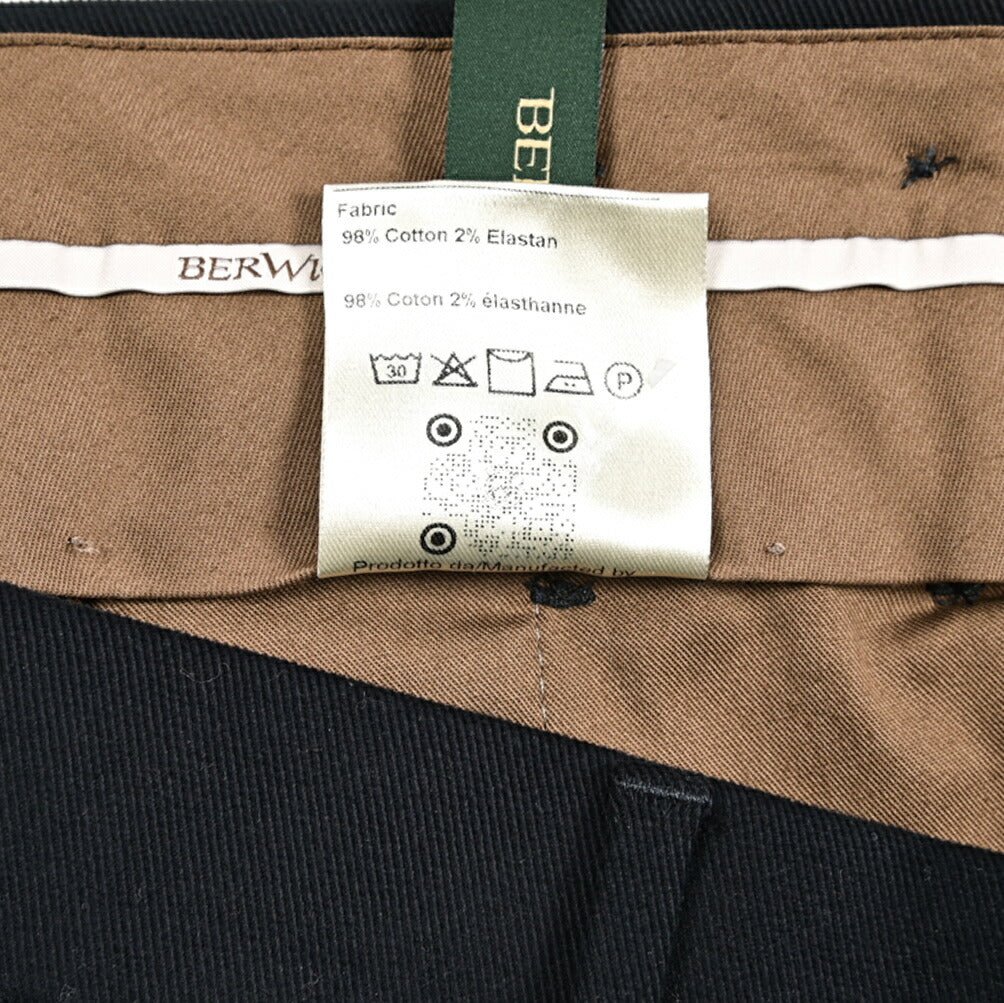 BERWICH "BARBER LONG" ストレッチコットン ツータックスラックス｜434050｜GUARDAROBA MILANO OFFICIAL STORE