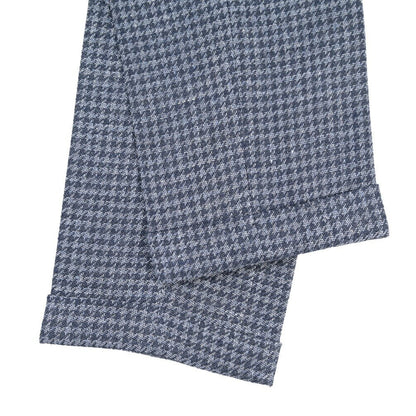 BERWICH “BARBER LONG” コットン混リネン ツータックパンツ ネイビー(blue) 46 | GUARDAROBA MILANO OFFICIAL STORE