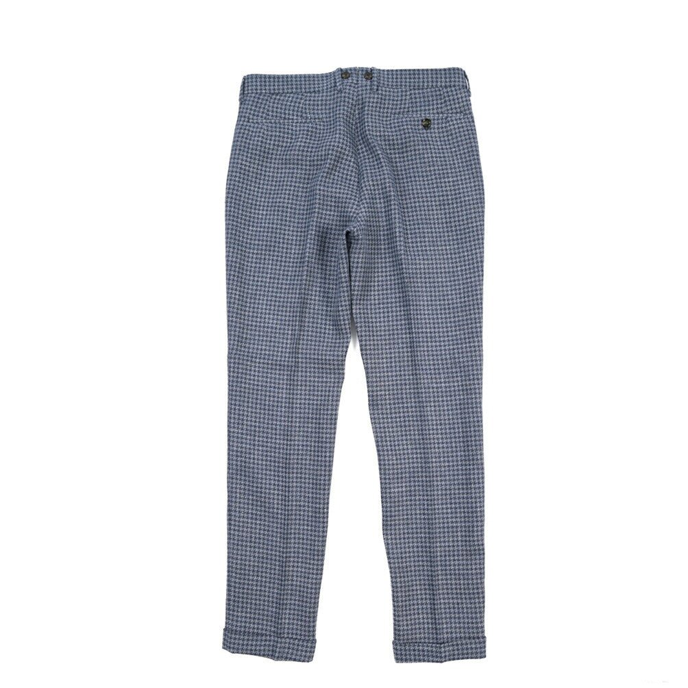 BERWICH “BARBER LONG” コットン混リネン ツータックパンツ ネイビー(blue) 46 | GUARDAROBA MILANO OFFICIAL STORE