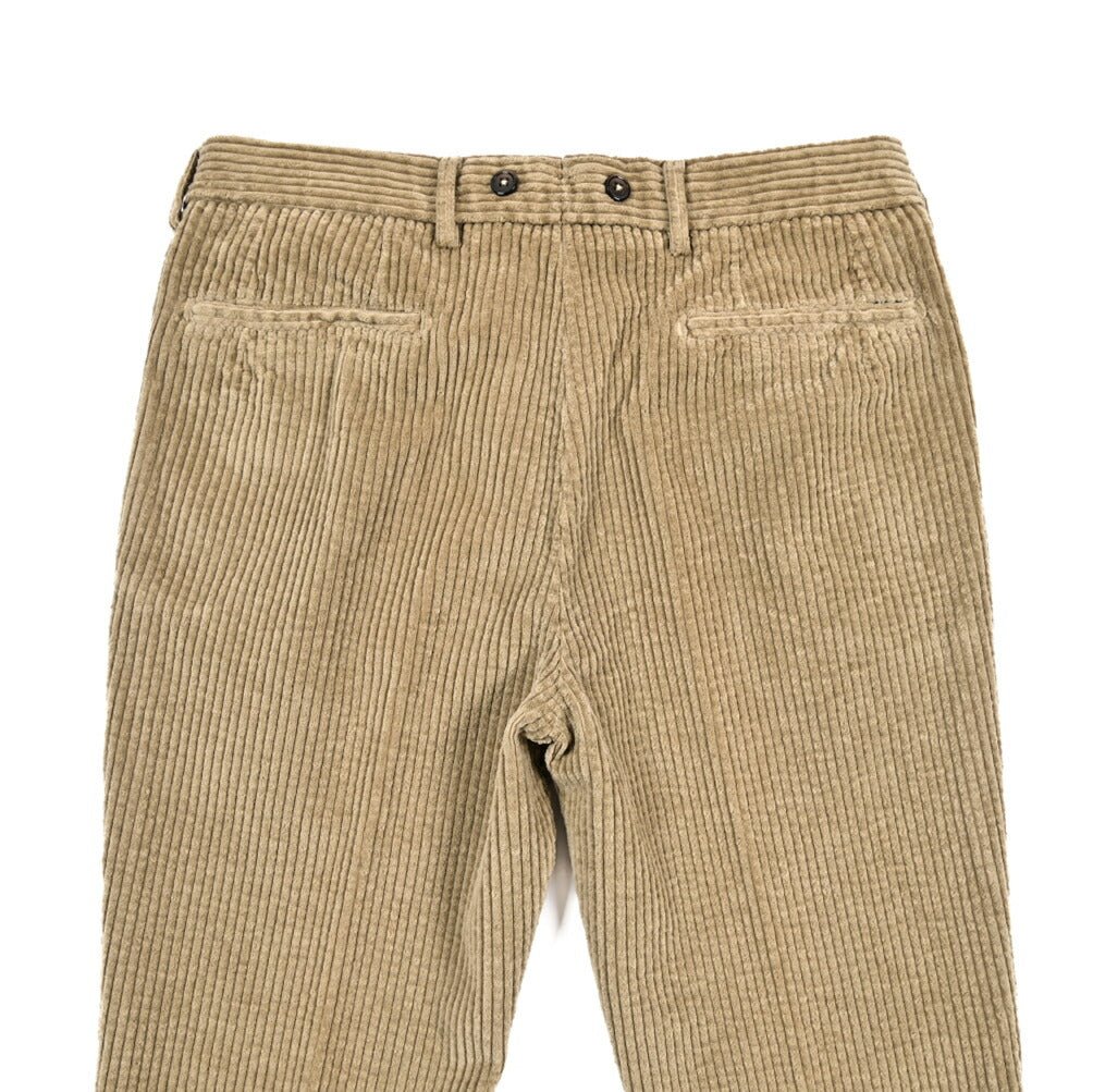 BERWICH “BARBER LONG - GD” コットン100% 太畝コーデュロイツータックパンツ ライトブラウン(ds591) 46 | GUARDAROBA MILANO OFFICIAL STORE