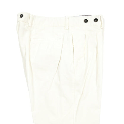 BERWICH “BARBERLONG-GD” ストレッチコットン 細畝コーデュロイパンツ ホワイト(ds800) 46 | GUARDAROBA MILANO OFFICIAL STORE