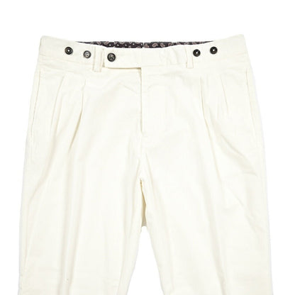 BERWICH “BARBERLONG-GD” ストレッチコットン 細畝コーデュロイパンツ ホワイト(ds800) 46 | GUARDAROBA MILANO OFFICIAL STORE