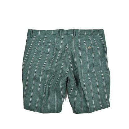 BERWICH "BER_MUDA" リネン100% ノータックショーツ グリーン(gem green) 54 | GUARDAROBA MILANO OFFICIAL STORE