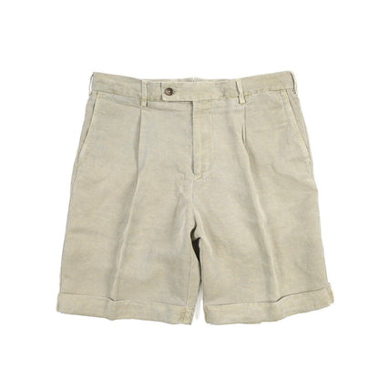BERWICH “BERMUDA 1P-GD” リヨセル混リネン ワンタックショーツ グレージュ(slav132) 48 | GUARDAROBA MILANO OFFICIAL STORE