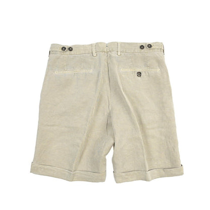 BERWICH “BERMUDA 1P-GD” リヨセル混リネン ワンタックショーツ グレージュ(slav132) 48 | GUARDAROBA MILANO OFFICIAL STORE