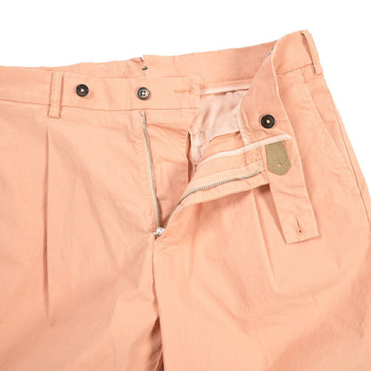 BERWICH “BERMUDA 1P-GD” ストレッチコットン ワンタックショーツ オレンジ(pesco895) 46 | GUARDAROBA MILANO OFFICIAL STORE