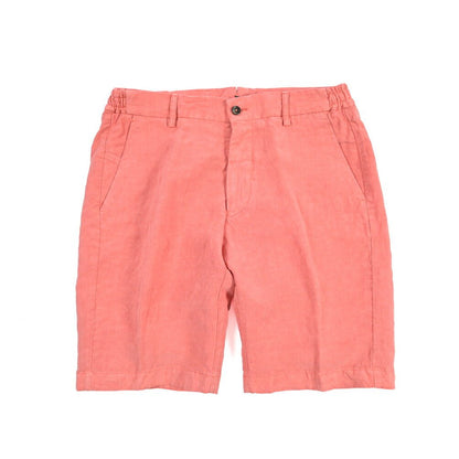 BERWICH “BERMUDA ELAX-GD” リヨセル混リネン ノータックショーツ ピンク(geranio519) 46 | GUARDAROBA MILANO OFFICIAL STORE