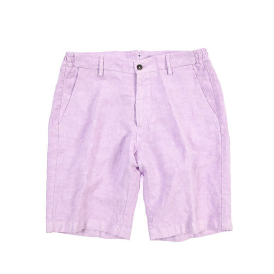 BERWICH “BERMUDA ELAX-GD” リヨセル混リネン ノータックショーツ パープル(lilla442) 48 | GUARDAROBA MILANO OFFICIAL STORE
