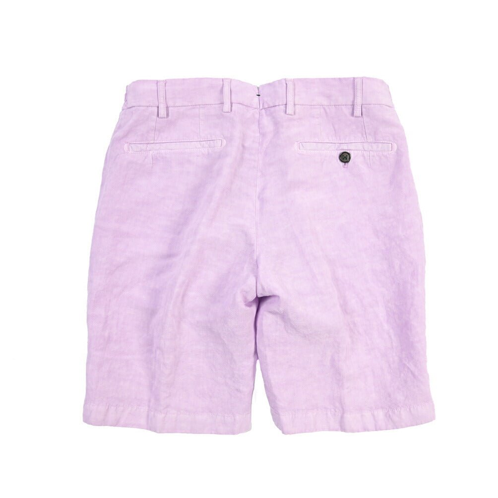 BERWICH “BERMUDA ELAX-GD” リヨセル混リネン ノータックショーツ パープル(lilla442) 48 | GUARDAROBA MILANO OFFICIAL STORE