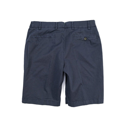 BERWICH “BERMUDA ELAX-GD” ストレッチコットン ノータックショーツ / 製品染め ネイビー(indigo339) 48 | GUARDAROBA MILANO OFFICIAL STORE