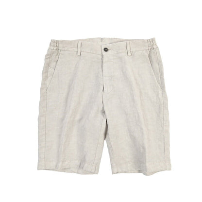 BERWICH “BERMUDA ELAX-GD” リヨセル混リネン ノータックショーツ ライトグレー(pomice008) 46 | GUARDAROBA MILANO OFFICIAL STORE