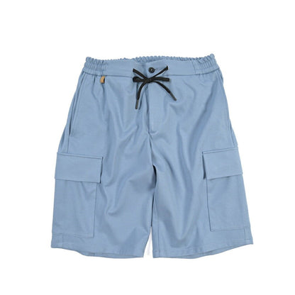 BERWICH “BERMUDA SAFARI” ストレッチナイロン ジャージーショーツ ブルー(azure) S | GUARDAROBA MILANO OFFICIAL STORE