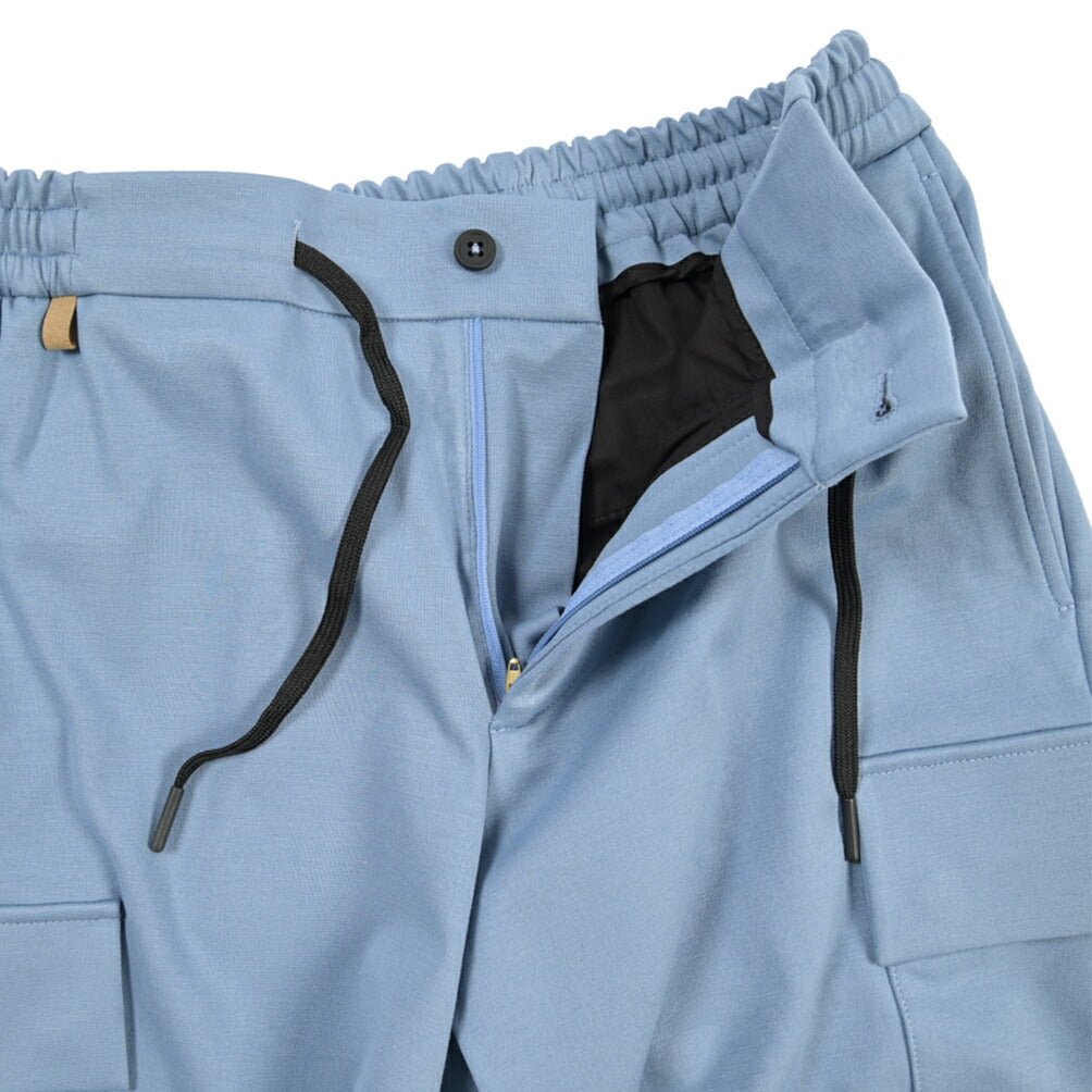 BERWICH “BERMUDA SAFARI” ストレッチナイロン ジャージーショーツ ブルー(azure) S | GUARDAROBA MILANO OFFICIAL STORE