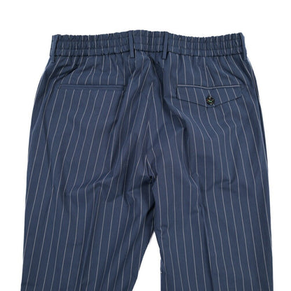 BERWICH “BERTO” リヨセル混コットン ワンタックパンツ ネイビー(navy) 50 | GUARDAROBA MILANO OFFICIAL STORE