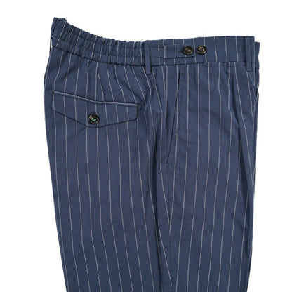 BERWICH “BERTO” リヨセル混コットン ワンタックパンツ ネイビー(navy) 50 | GUARDAROBA MILANO OFFICIAL STORE