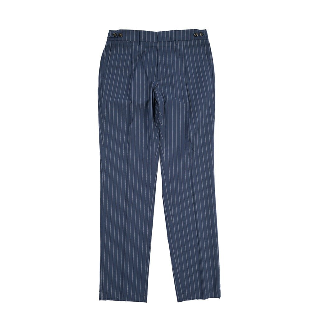 BERWICH “BERTO” リヨセル混コットン ワンタックパンツ ネイビー(navy) 50 | GUARDAROBA MILANO OFFICIAL STORE