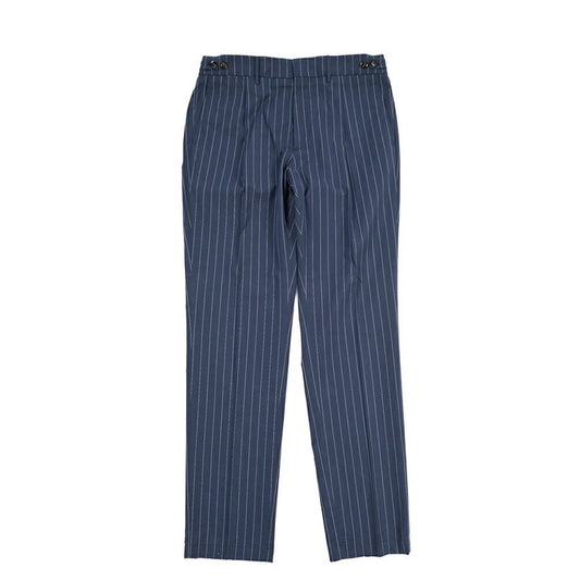 BERWICH “BERTO” リヨセル混コットン ワンタックパンツ ネイビー(navy) 50 | GUARDAROBA MILANO OFFICIAL STORE