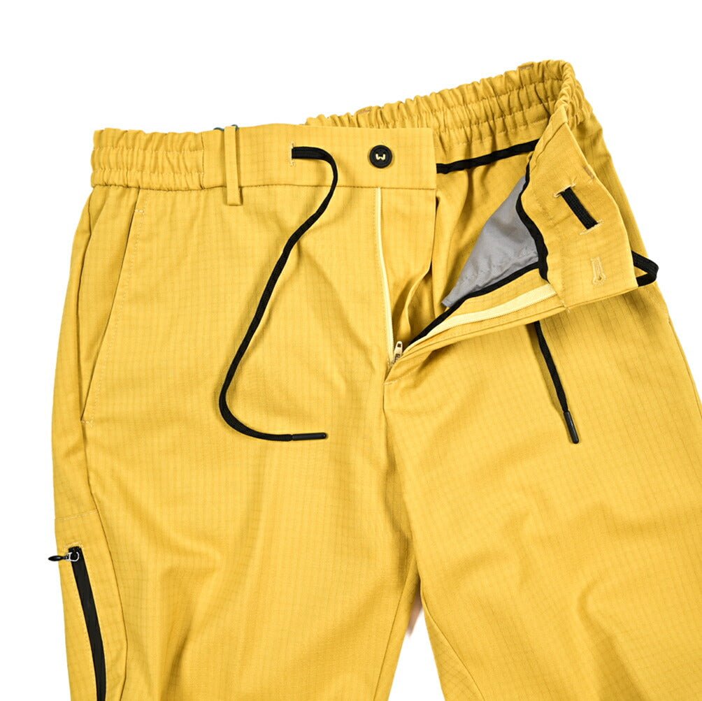 BERWICH "CERVINIA" ナイロン混ウール ドローコード付きイージーパンツ イエロー(yellow) 46 | GUARDAROBA MILANO OFFICIAL STORE