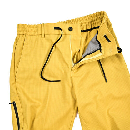 BERWICH "CERVINIA" ナイロン混ウール ドローコード付きイージーパンツ イエロー(yellow) 46 | GUARDAROBA MILANO OFFICIAL STORE