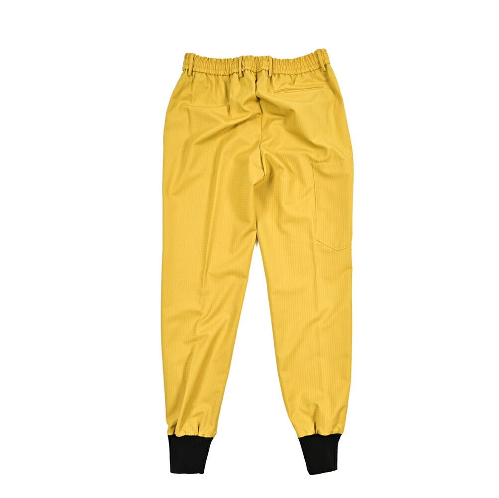 BERWICH "CERVINIA" ナイロン混ウール ドローコード付きイージーパンツ イエロー(yellow) 46 | GUARDAROBA MILANO OFFICIAL STORE