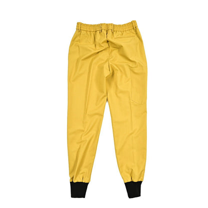 BERWICH "CERVINIA" ナイロン混ウール ドローコード付きイージーパンツ イエロー(yellow) 46 | GUARDAROBA MILANO OFFICIAL STORE