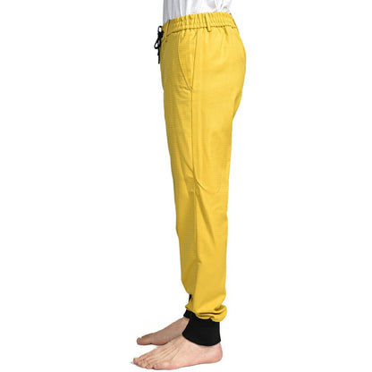 BERWICH "CERVINIA" ナイロン混ウール ドローコード付きイージーパンツ イエロー(yellow) 46 | GUARDAROBA MILANO OFFICIAL STORE