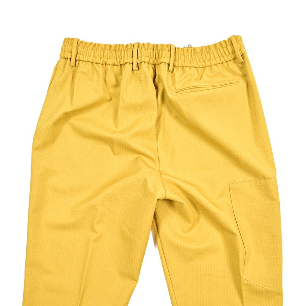 BERWICH "CERVINIA" ナイロン混ウール ドローコード付きイージーパンツ イエロー(yellow) 46 | GUARDAROBA MILANO OFFICIAL STORE