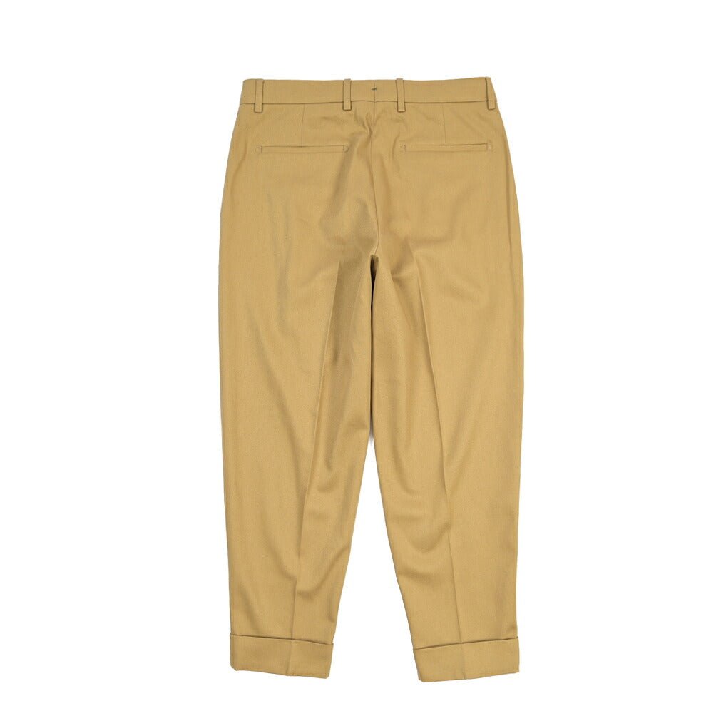 BERWICH “CHIAIA” コットン100% ワンタックチノパンツ ライトブラウン(desert) 48 | GUARDAROBA MILANO OFFICIAL STORE
