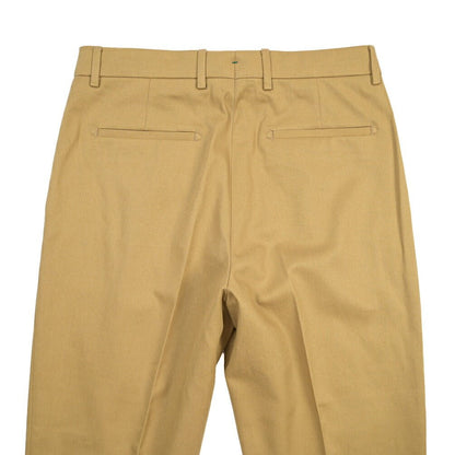 BERWICH “CHIAIA” コットン100% ワンタックチノパンツ ライトブラウン(desert) 48 | GUARDAROBA MILANO OFFICIAL STORE