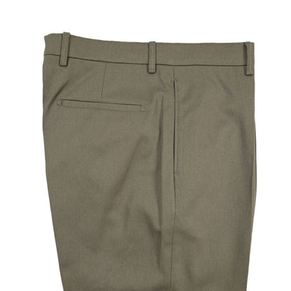 BERWICH “CHIAIA” コットン100% ワンタックパンツ カーキグリーン(army) 48 | GUARDAROBA MILANO OFFICIAL STORE