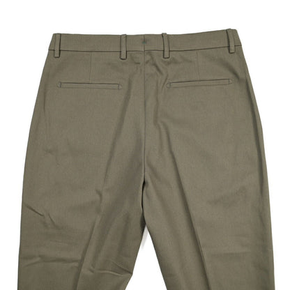 BERWICH “CHIAIA” コットン100% ワンタックパンツ カーキグリーン(army) 48 | GUARDAROBA MILANO OFFICIAL STORE