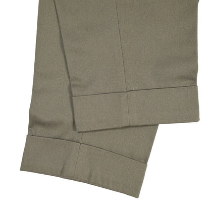 BERWICH “CHIAIA” コットン100% ワンタックパンツ カーキグリーン(army) 48 | GUARDAROBA MILANO OFFICIAL STORE
