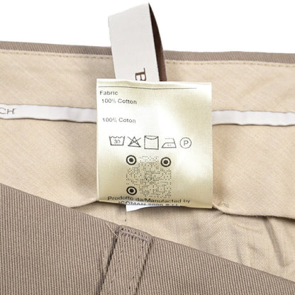 BERWICH “CHIAIA” コットン100% ワンタックパンツ グレージュ(khaki) 46 | GUARDAROBA MILANO OFFICIAL STORE