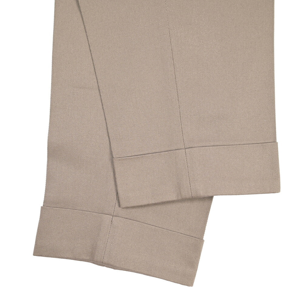 BERWICH “CHIAIA” コットン100% ワンタックパンツ グレージュ(khaki) 46 | GUARDAROBA MILANO OFFICIAL STORE