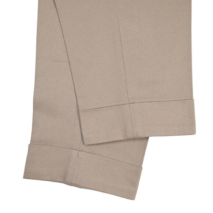 BERWICH “CHIAIA” コットン100% ワンタックパンツ グレージュ(khaki) 46 | GUARDAROBA MILANO OFFICIAL STORE