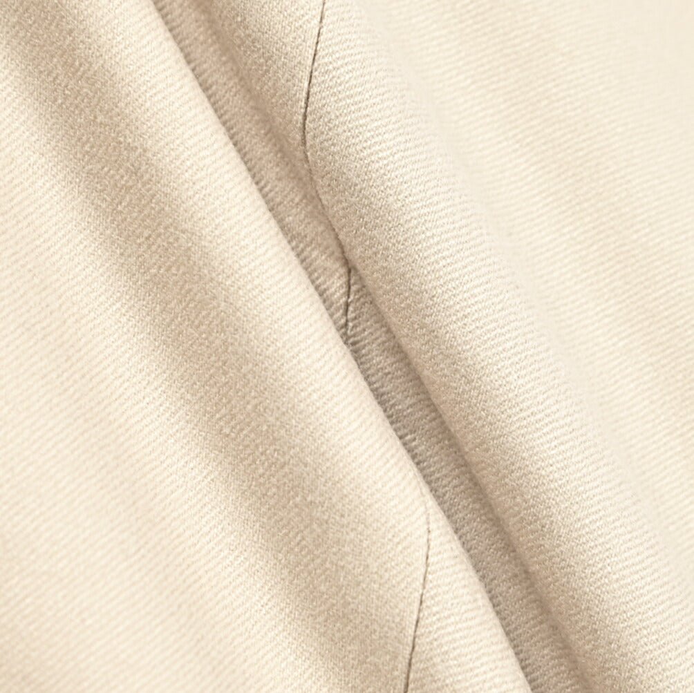BERWICH “CHIAIA” ヴァージンウール100% ワンタックスラックス / CANONICO製生地 ライトベージュ(chalk) 50 | GUARDAROBA MILANO OFFICIAL STORE