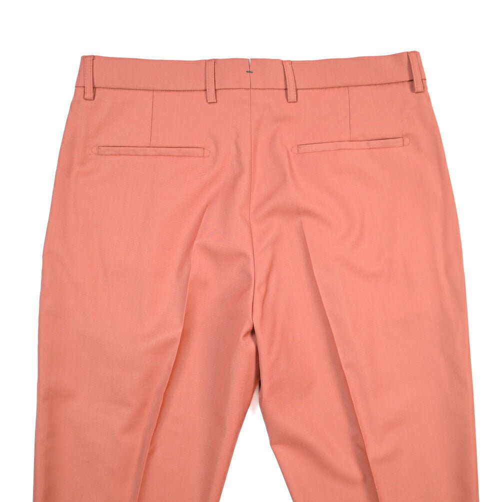 BERWICH “CHIAIA” ウール100% ワンタックスラックス / CANONICO製生地 ピンク(peach) 48 | GUARDAROBA MILANO OFFICIAL STORE