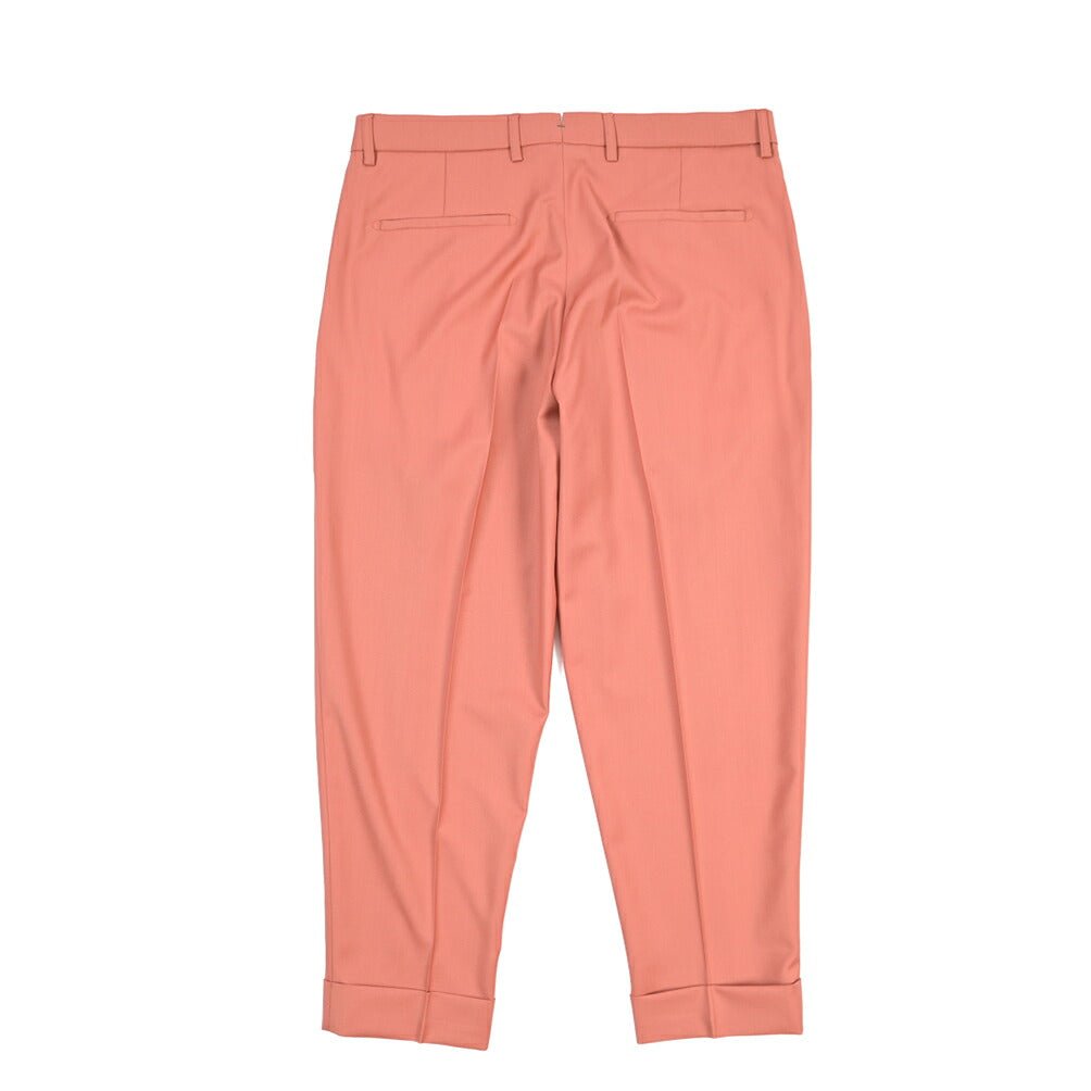 BERWICH “CHIAIA” ウール100% ワンタックスラックス / CANONICO製生地 ピンク(peach) 48 | GUARDAROBA MILANO OFFICIAL STORE