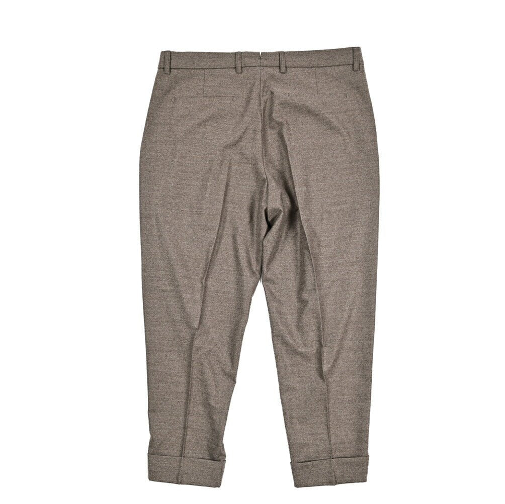BERWICH “CHIAIA” ヴァージンウール100% ワンタックスラックス / Loro Piana製生地 (ZELANDER) グレージュ(greige) 54 | GUARDAROBA MILANO OFFICIAL STORE