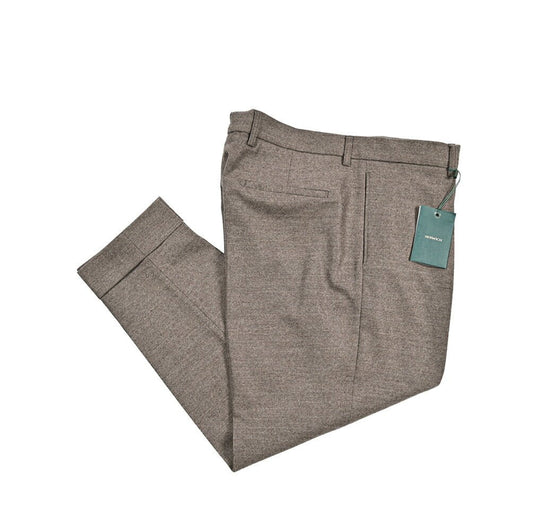 BERWICH “CHIAIA” ヴァージンウール100% ワンタックスラックス / Loro Piana製生地 (ZELANDER) グレージュ(greige) 54 | GUARDAROBA MILANO OFFICIAL STORE