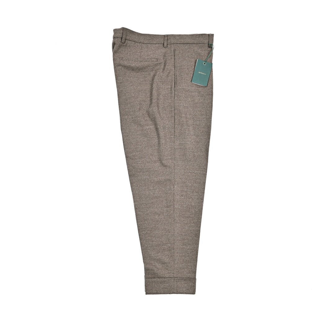 BERWICH “CHIAIA” ヴァージンウール100% ワンタックスラックス / Loro Piana製生地 (ZELANDER) グレージュ(greige) 54 | GUARDAROBA MILANO OFFICIAL STORE