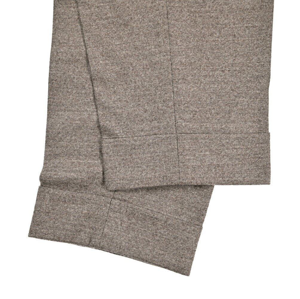 BERWICH “CHIAIA” ヴァージンウール100% ワンタックスラックス / Loro Piana製生地 (ZELANDER) グレージュ(greige) 54 | GUARDAROBA MILANO OFFICIAL STORE
