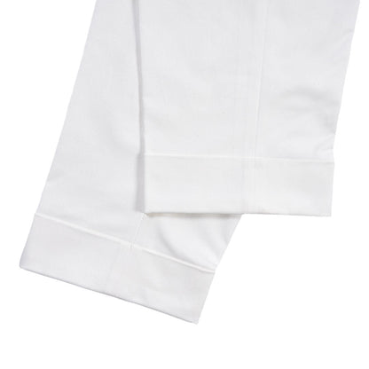BERWICH “CHIAIA 1P” ストレッチコットン ワンタックチノパンツ ホワイト(chalk) 46 | GUARDAROBA MILANO OFFICIAL STORE