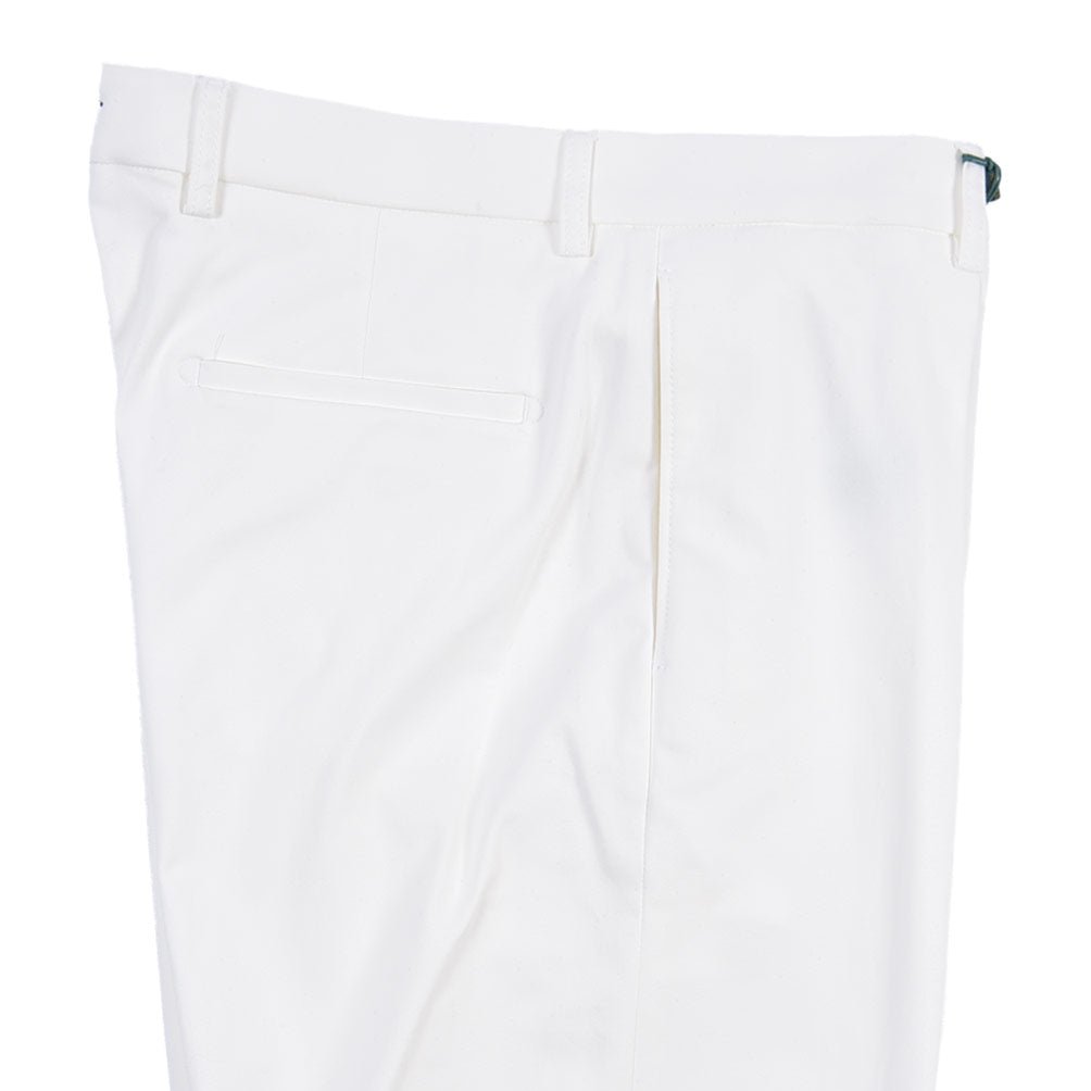 BERWICH “CHIAIA 1P” ストレッチコットン ワンタックチノパンツ ホワイト(chalk) 46 | GUARDAROBA MILANO OFFICIAL STORE